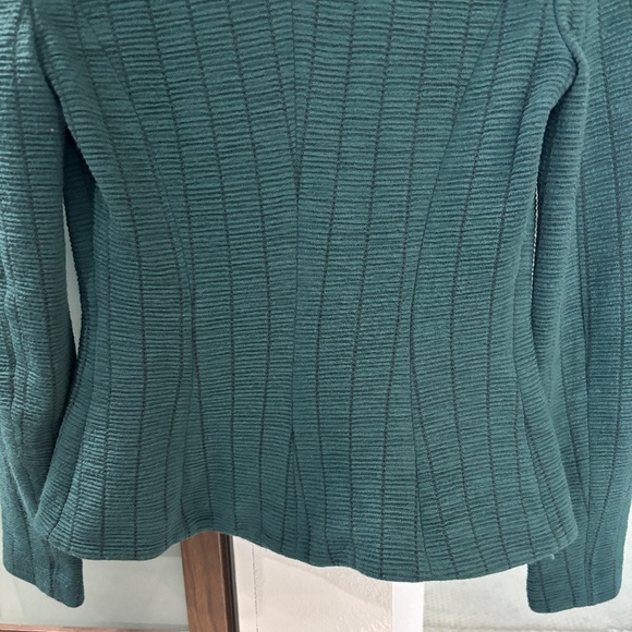 Armani Collezioni Single Button Knit Blazer - Green Size 4 - Picture 7 of 9